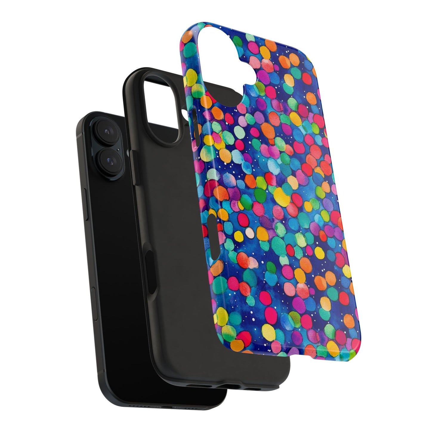 Trendy Spots | Colorful Blues Polka Dots