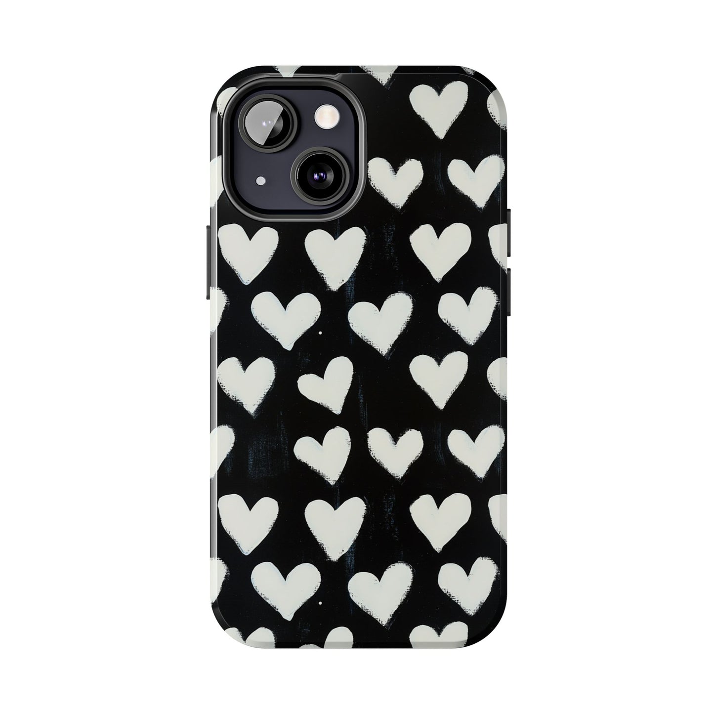 Love is in the Air | White Hearts on Black