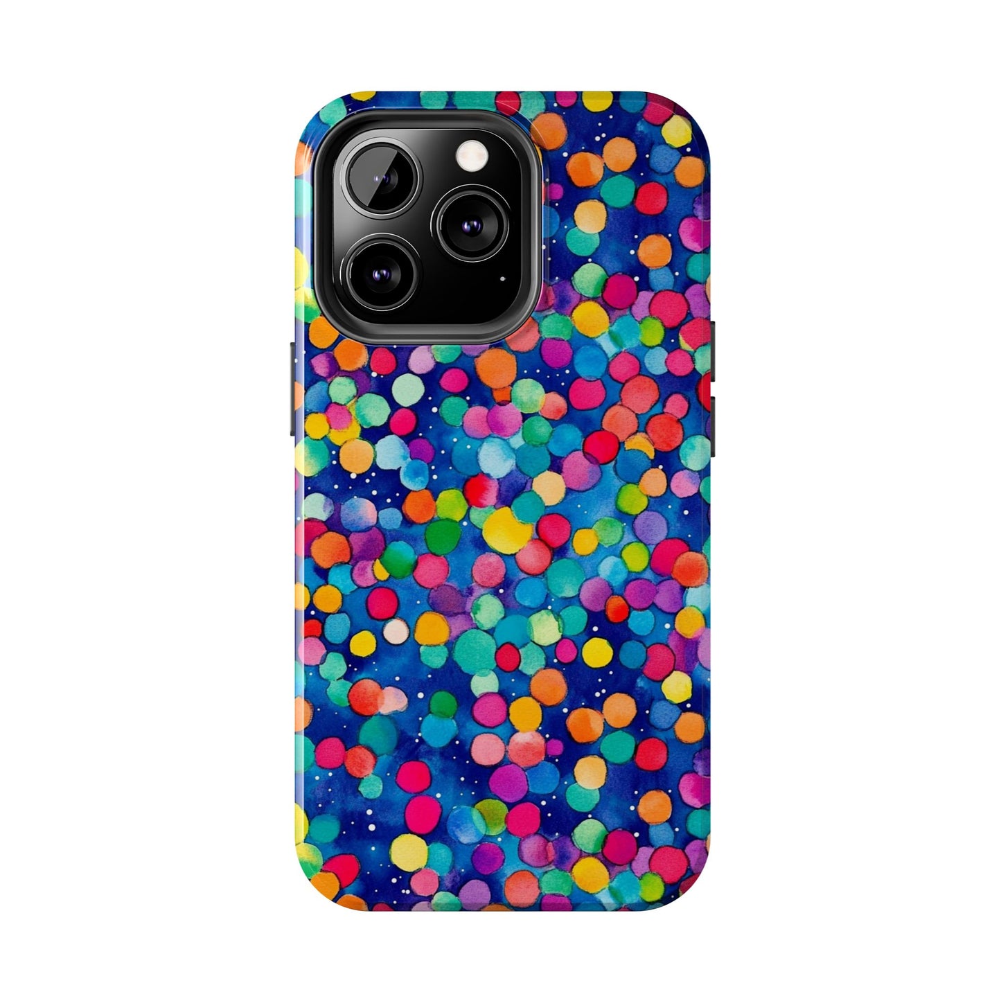 Trendy Spots | Colorful Blues Polka Dots