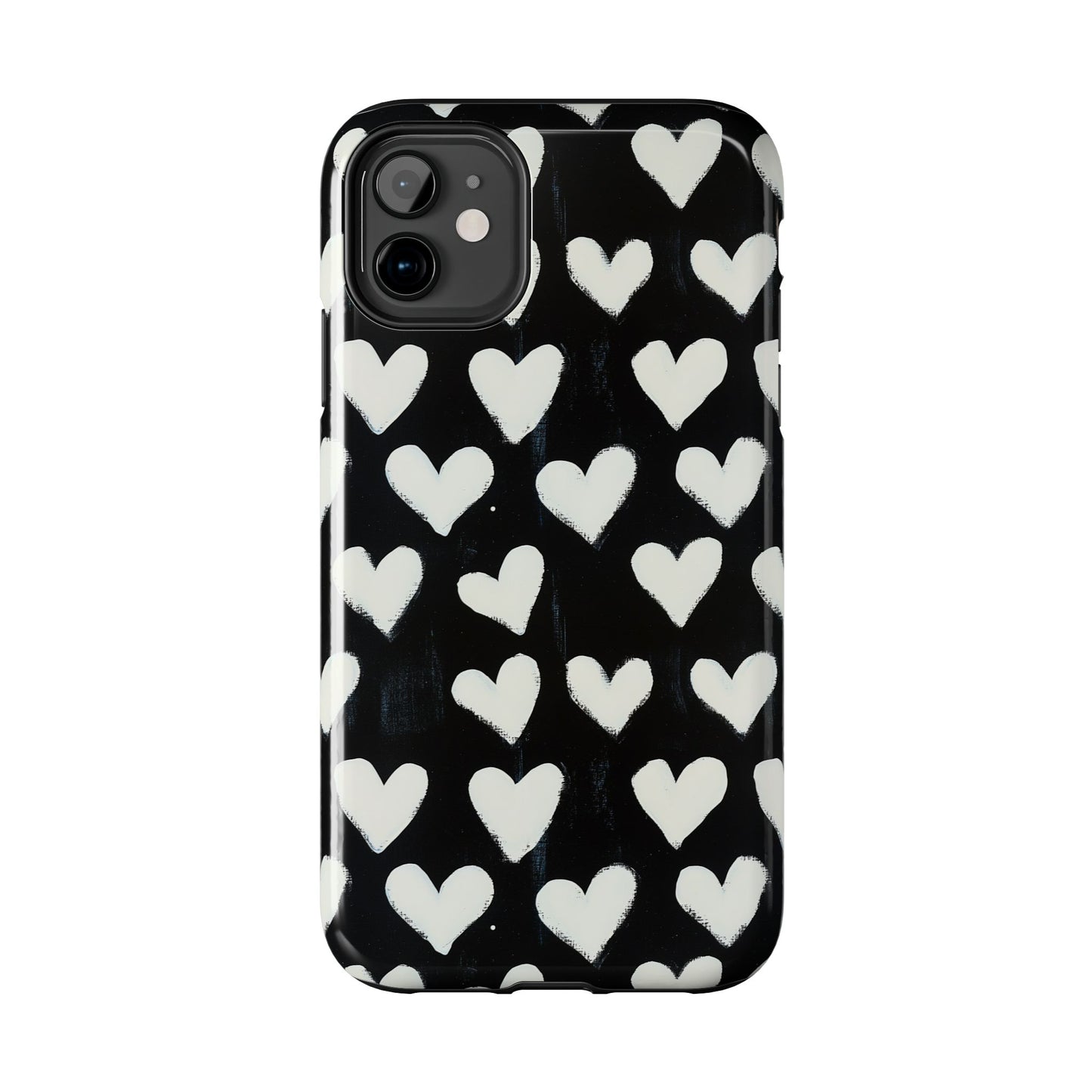 Love is in the Air | White Hearts on Black