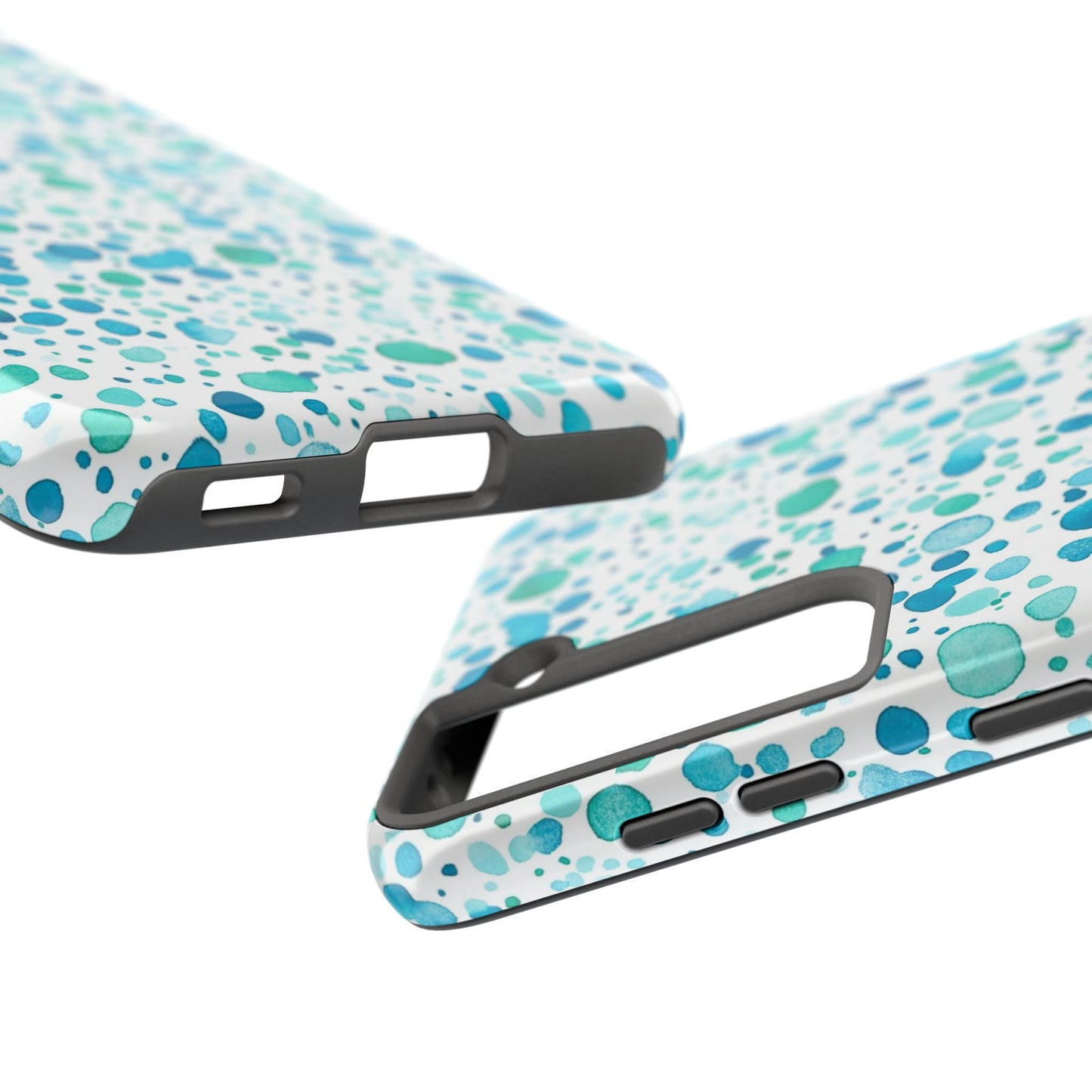 Trendy Spots | Aqua Watercolor Polka Dots