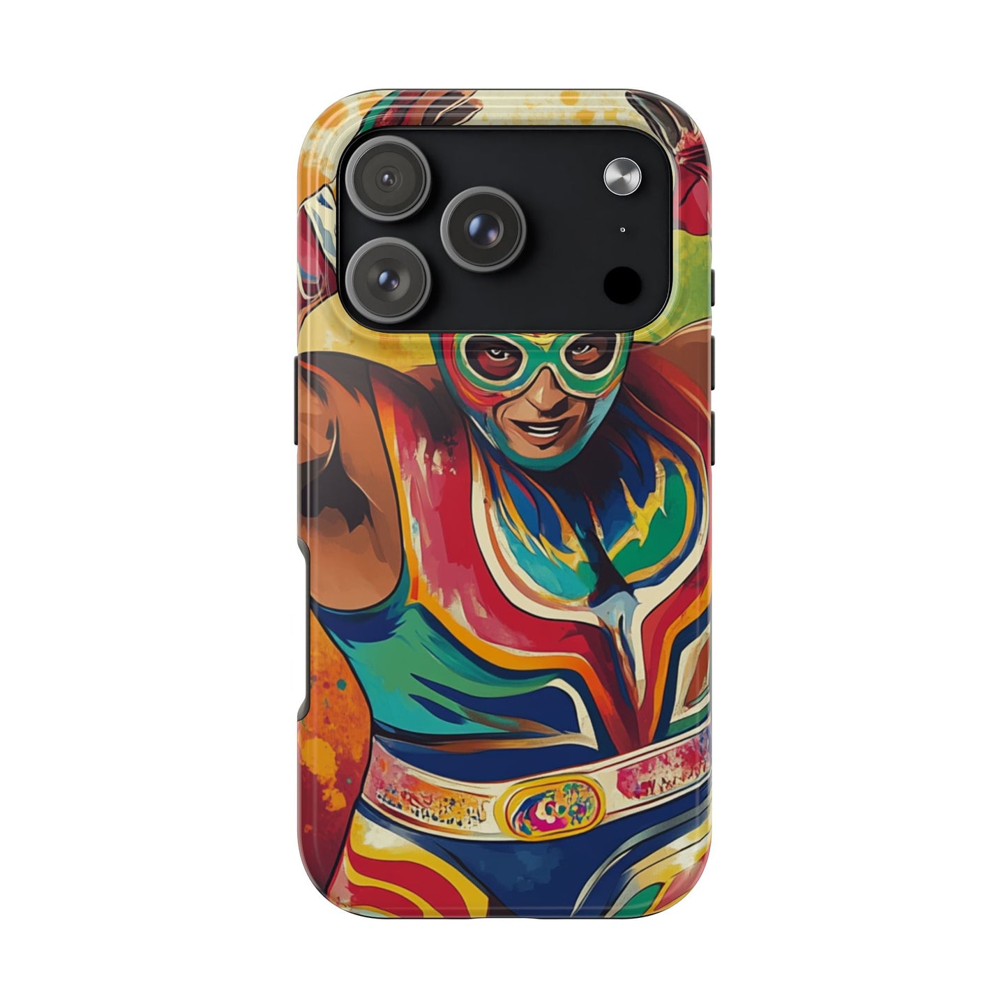 Mexicana de Corazon | Colorful Lucha Libre Wrestler