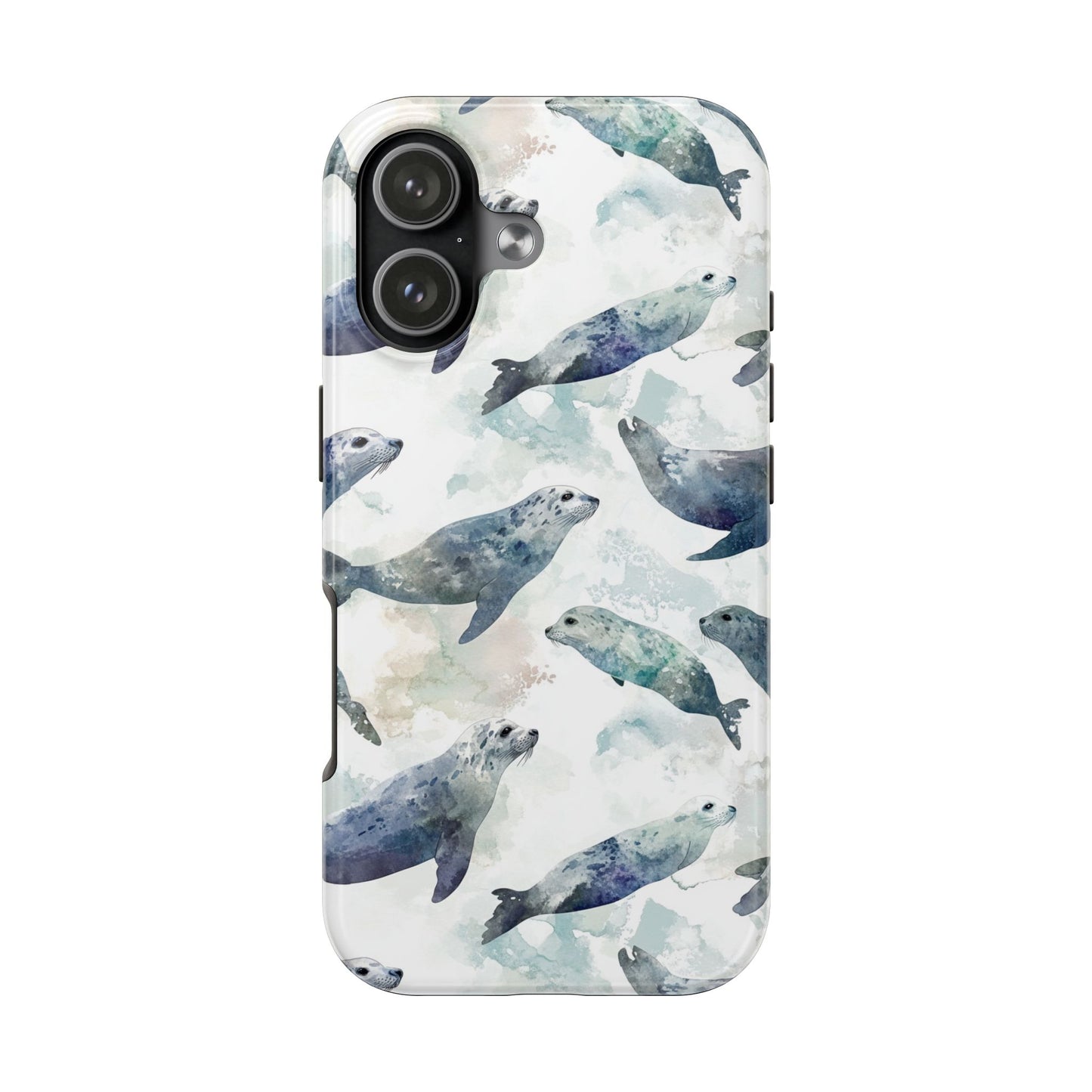 Animal Instinct | Watercolor Leopard Seals