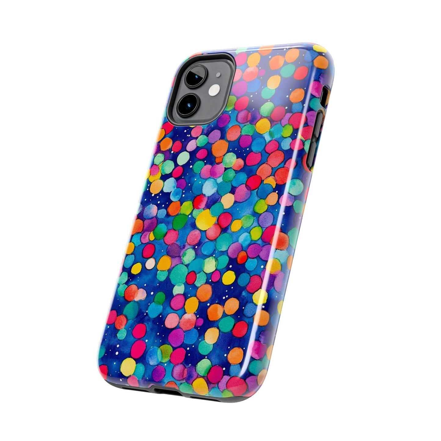 Trendy Spots | Colorful Blues Polka Dots