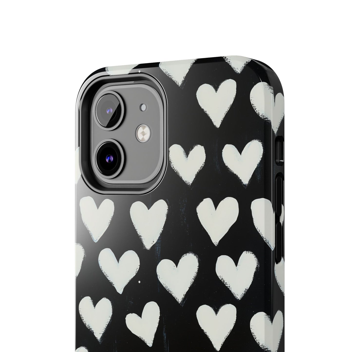 Love is in the Air | White Hearts on Black