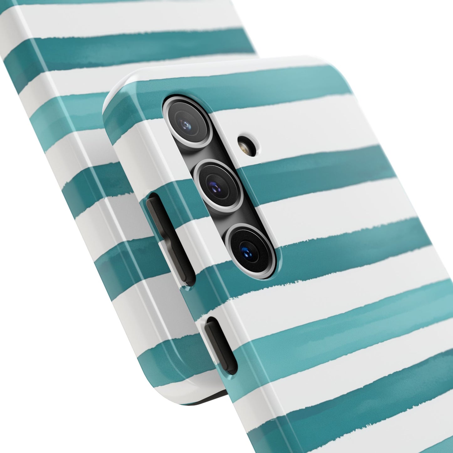 Vibrant Lines | Teal Ocean Stripes