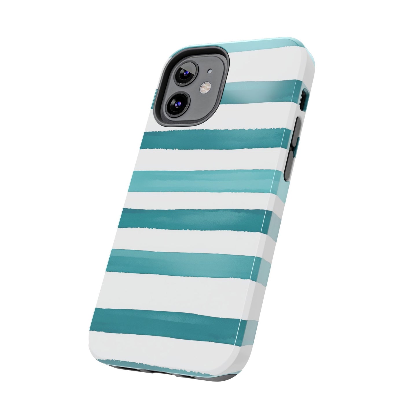 Vibrant Lines | Teal Ocean Stripes