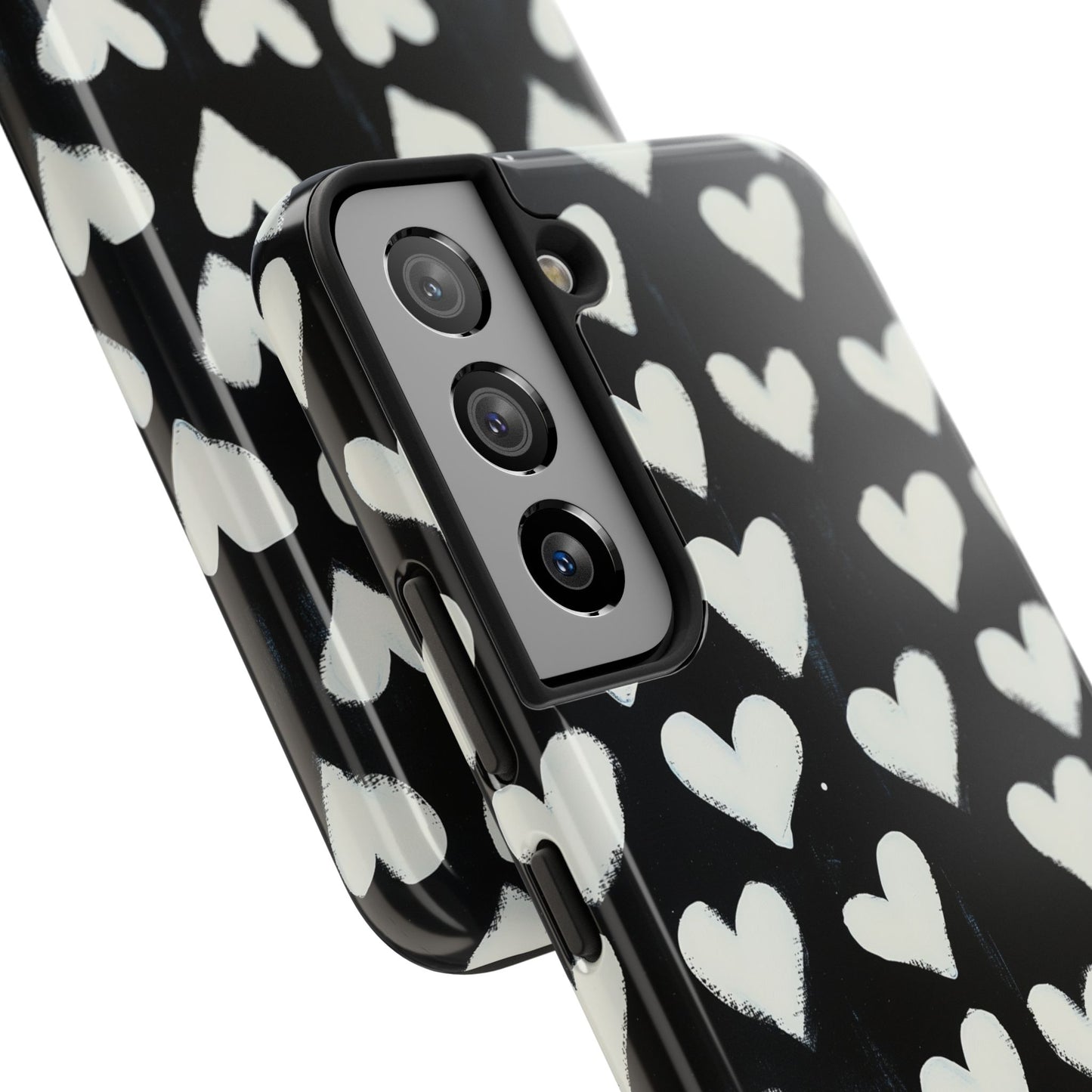 Love is in the Air | White Hearts on Black