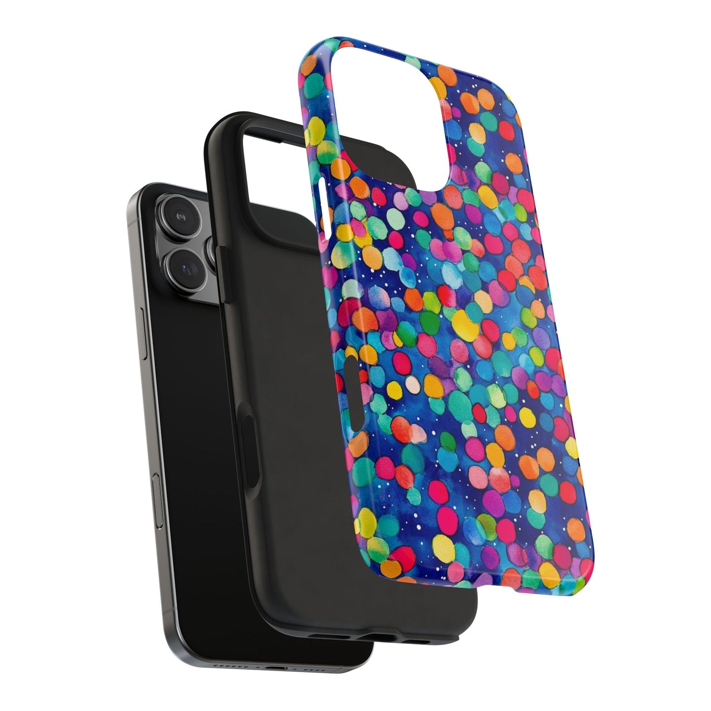 Trendy Spots | Colorful Blues Polka Dots