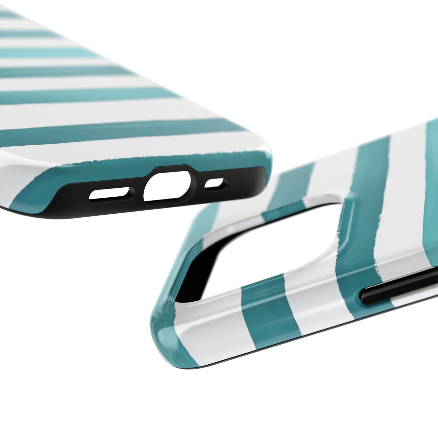 Vibrant Lines | Teal Ocean Stripes