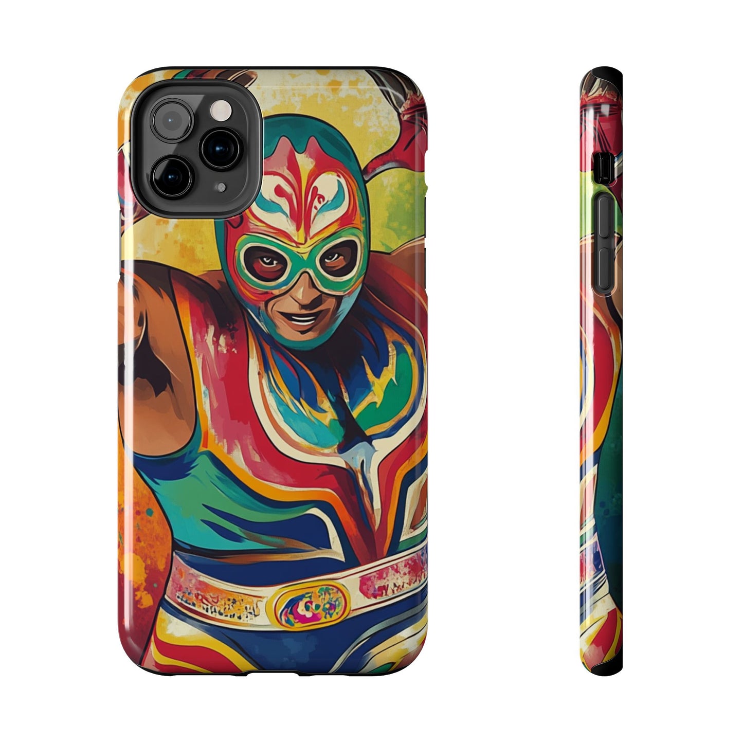 Mexicana de Corazon | Colorful Lucha Libre Wrestler