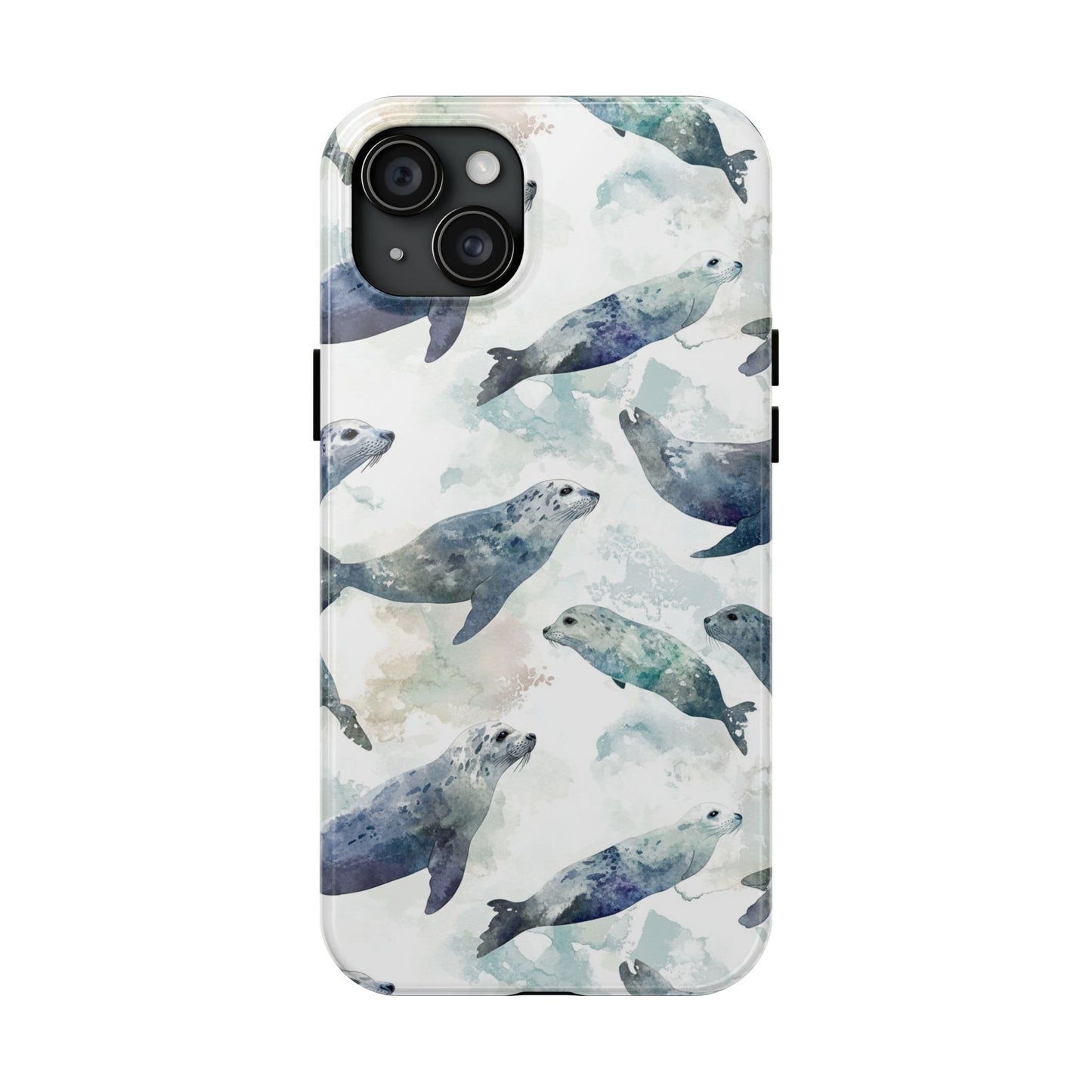 Animal Instinct | Watercolor Leopard Seals