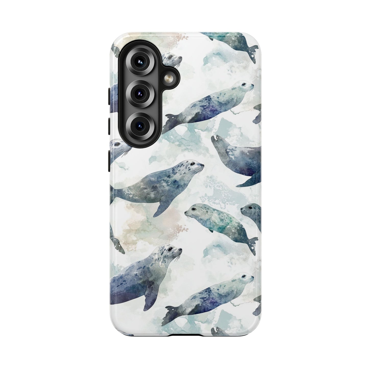 Animal Instinct | Watercolor Leopard Seals