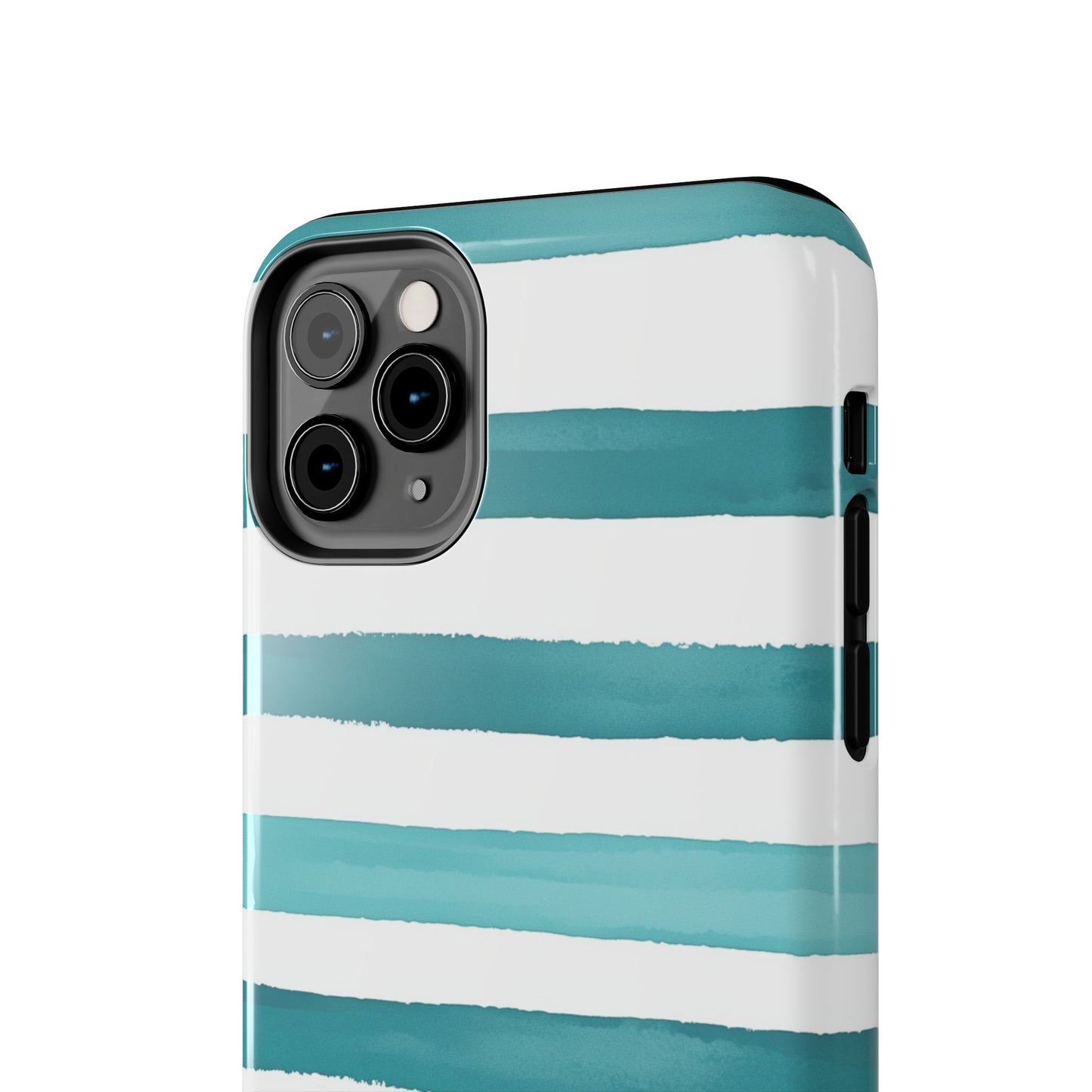 Vibrant Lines | Teal Ocean Stripes