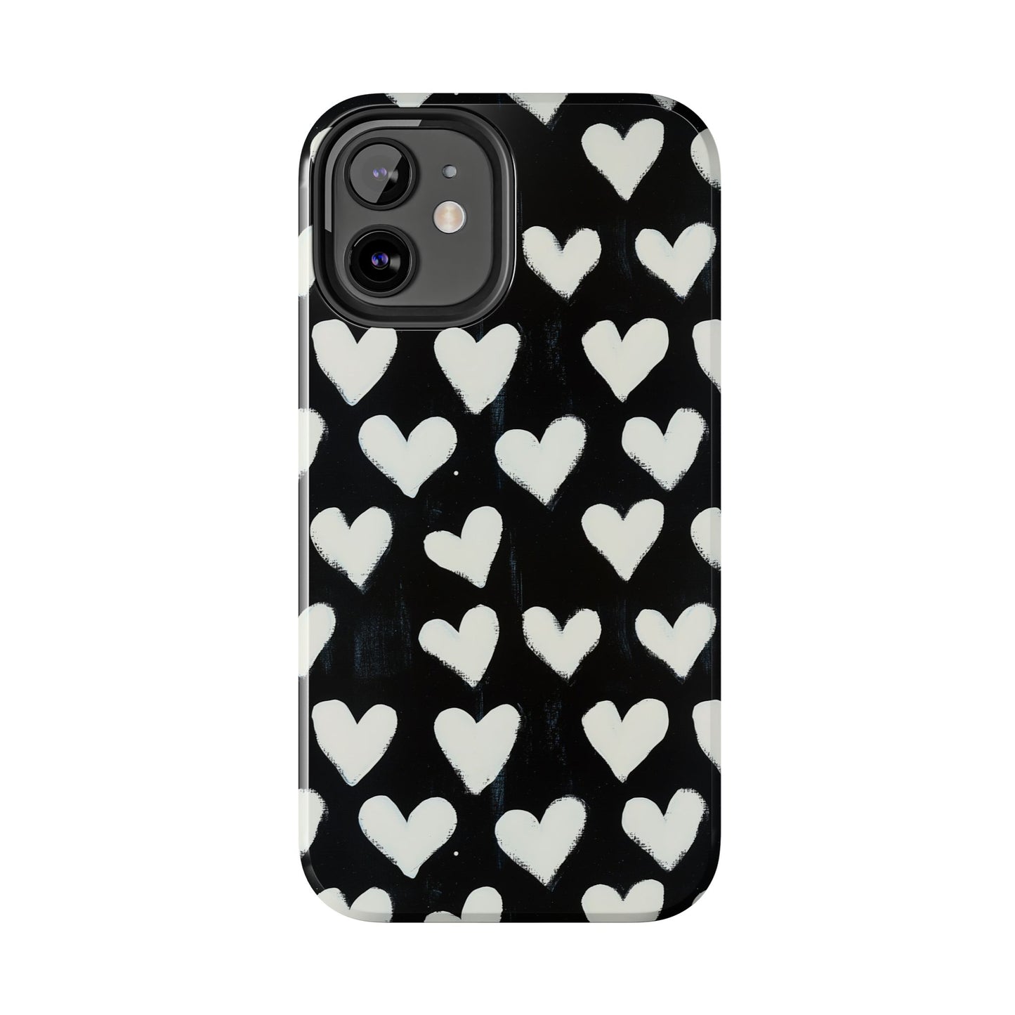 Love is in the Air | White Hearts on Black