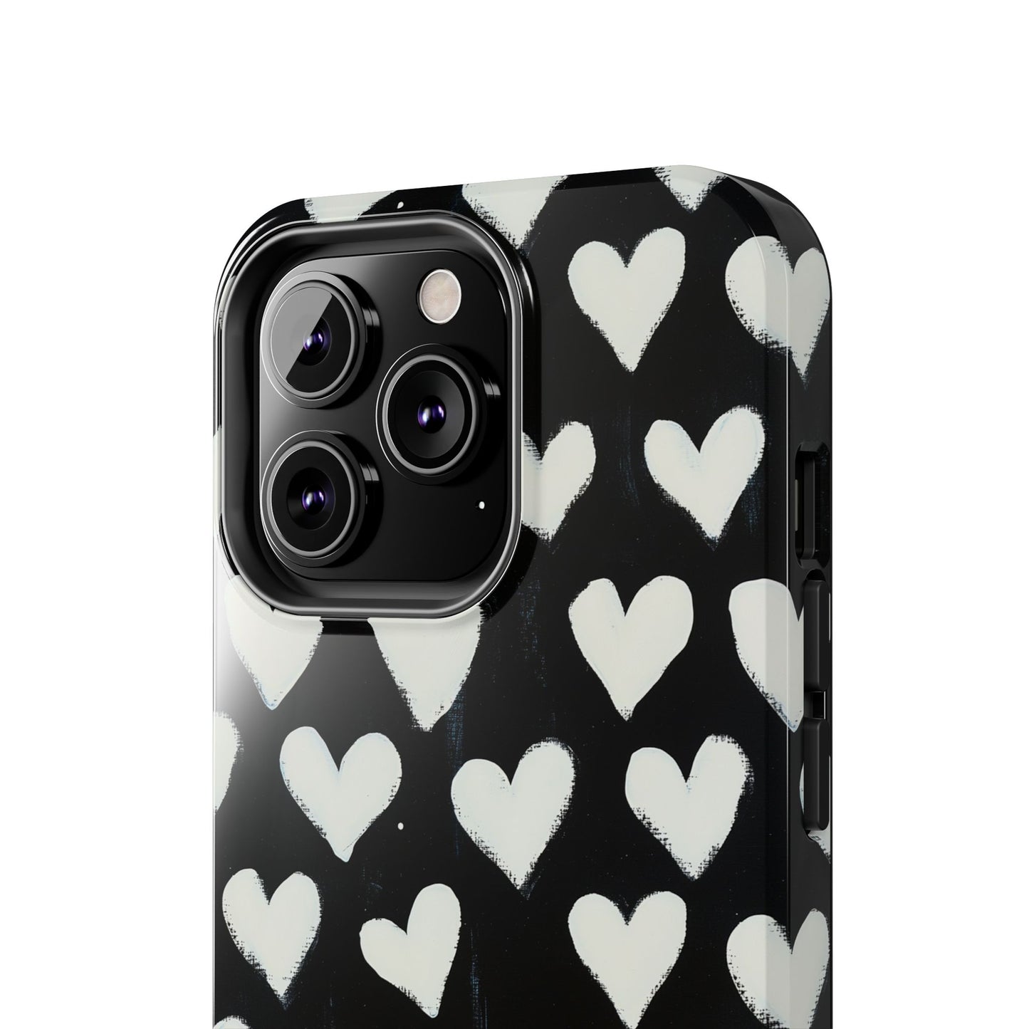 Love is in the Air | White Hearts on Black