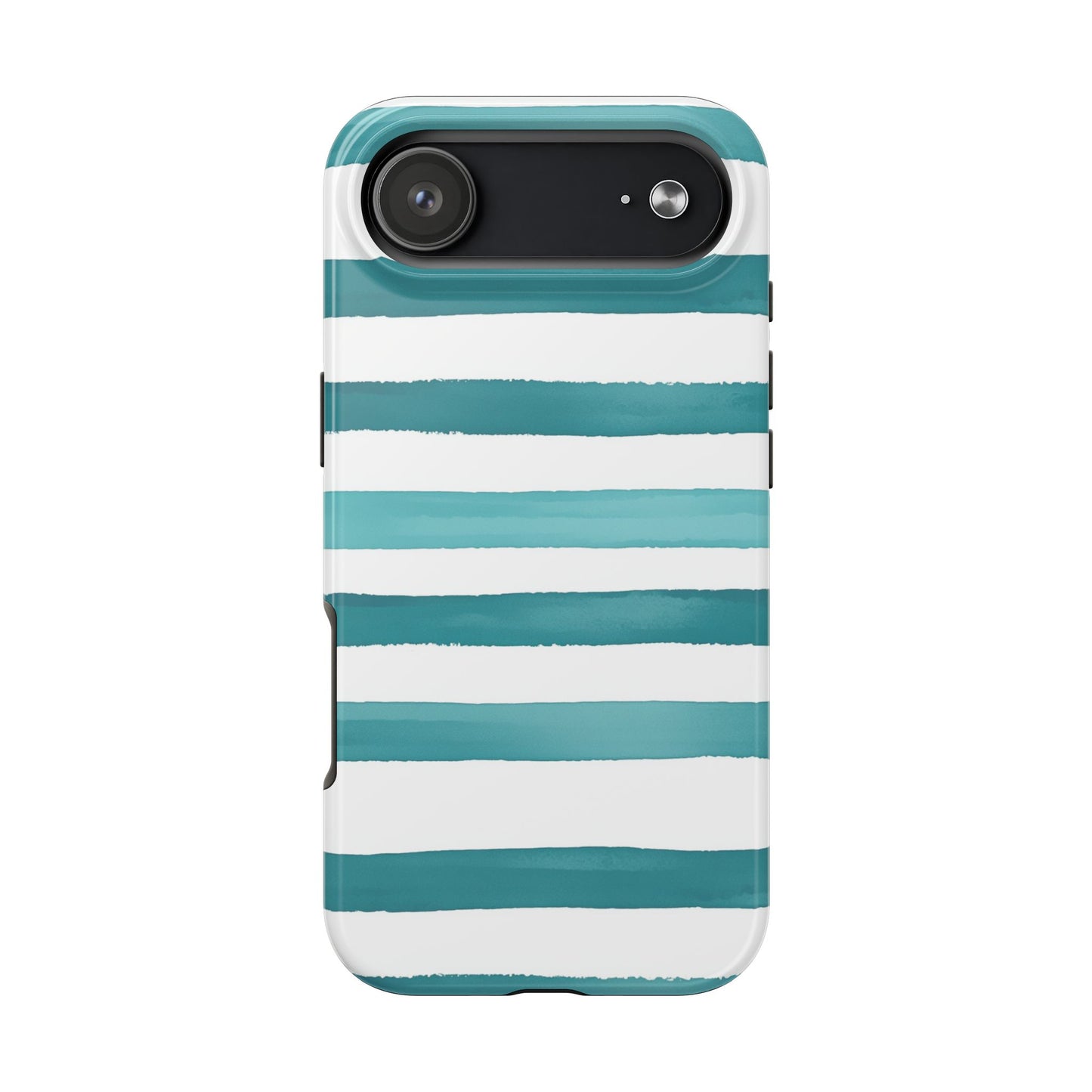 Vibrant Lines | Teal Ocean Stripes