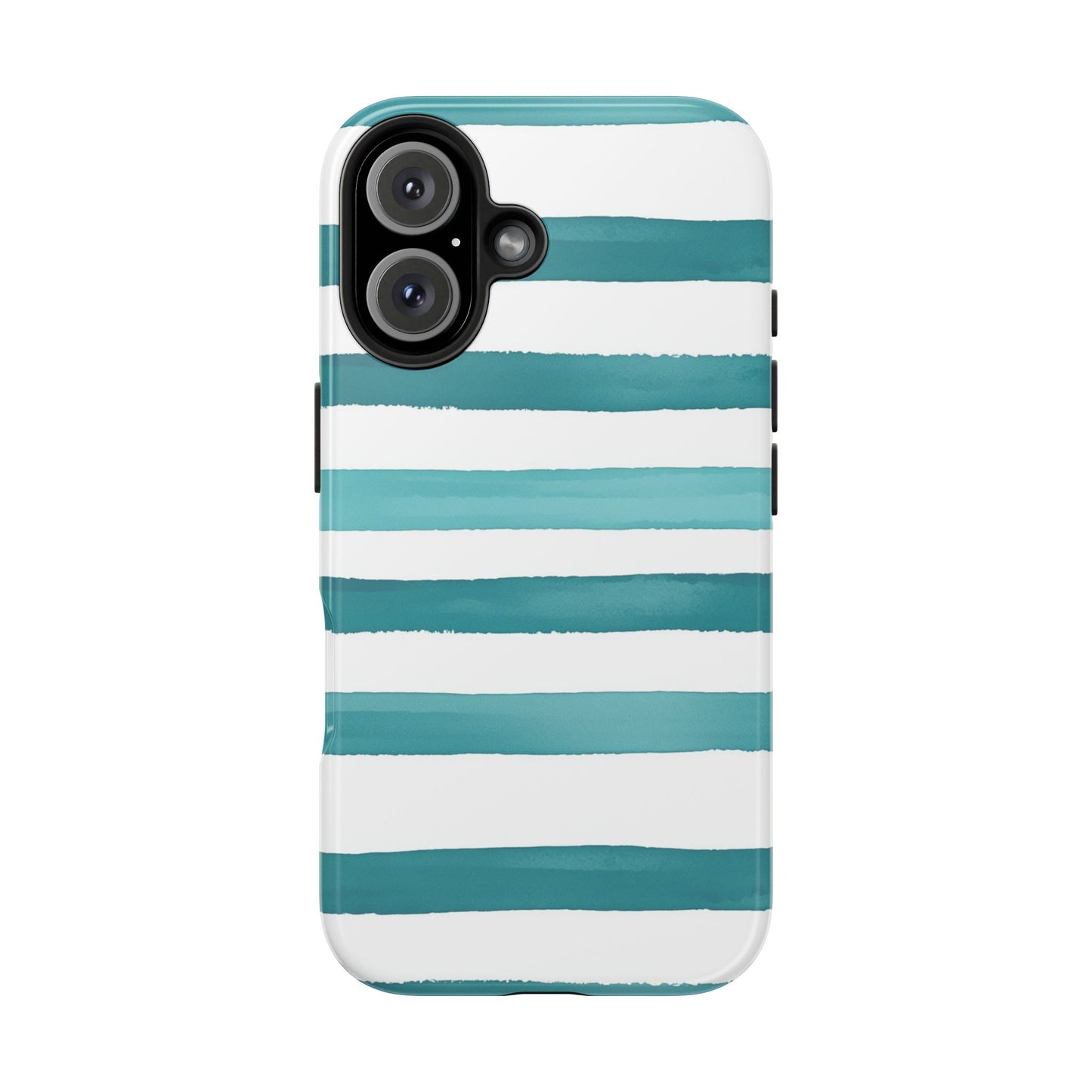 Vibrant Lines | Teal Ocean Stripes