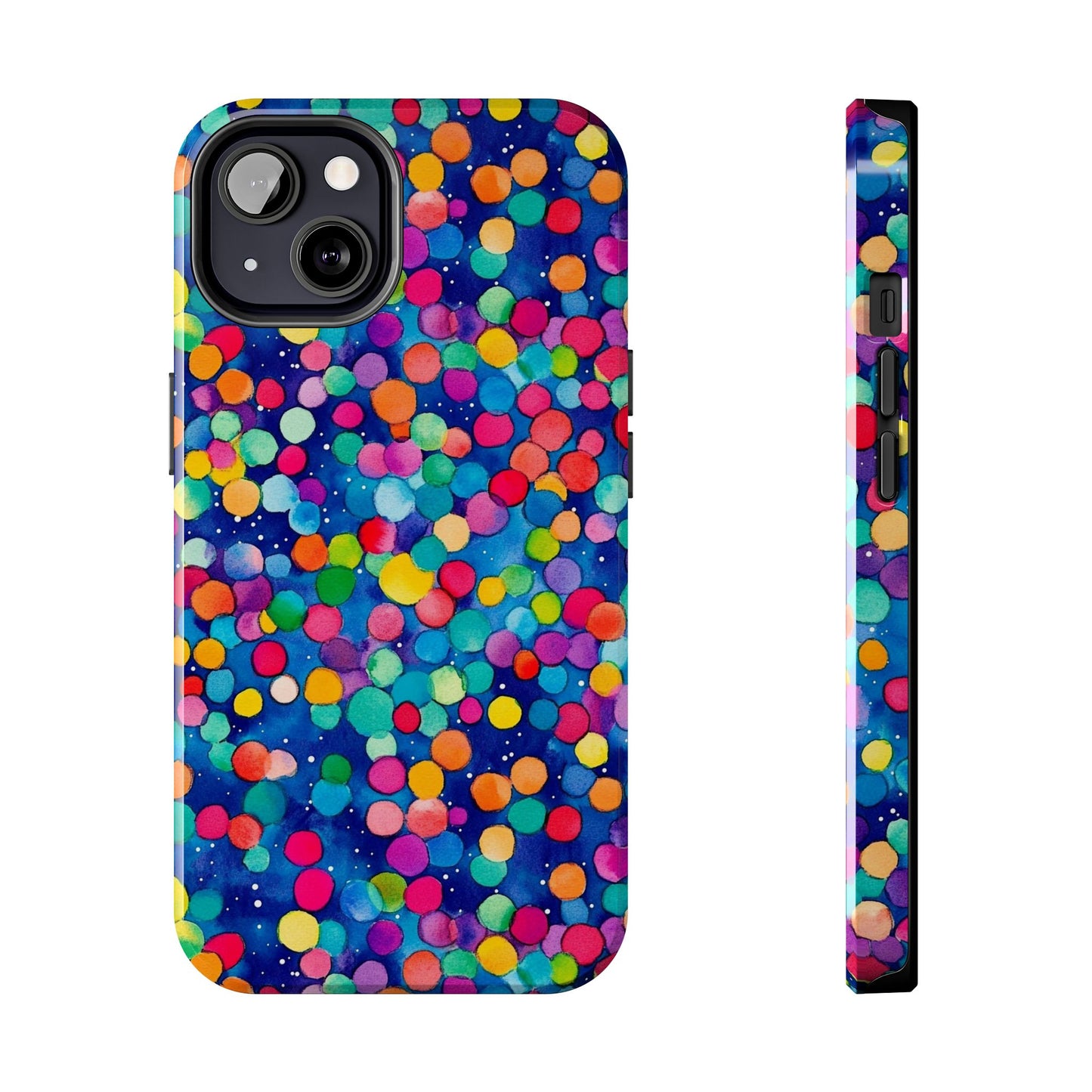 Trendy Spots | Colorful Blues Polka Dots