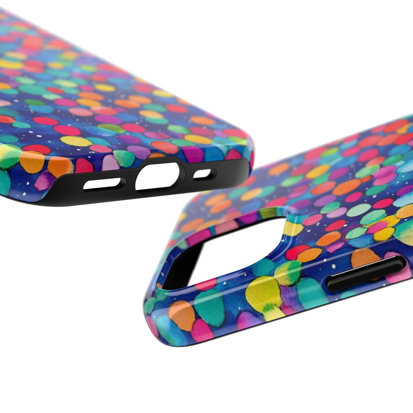 Trendy Spots | Colorful Blues Polka Dots