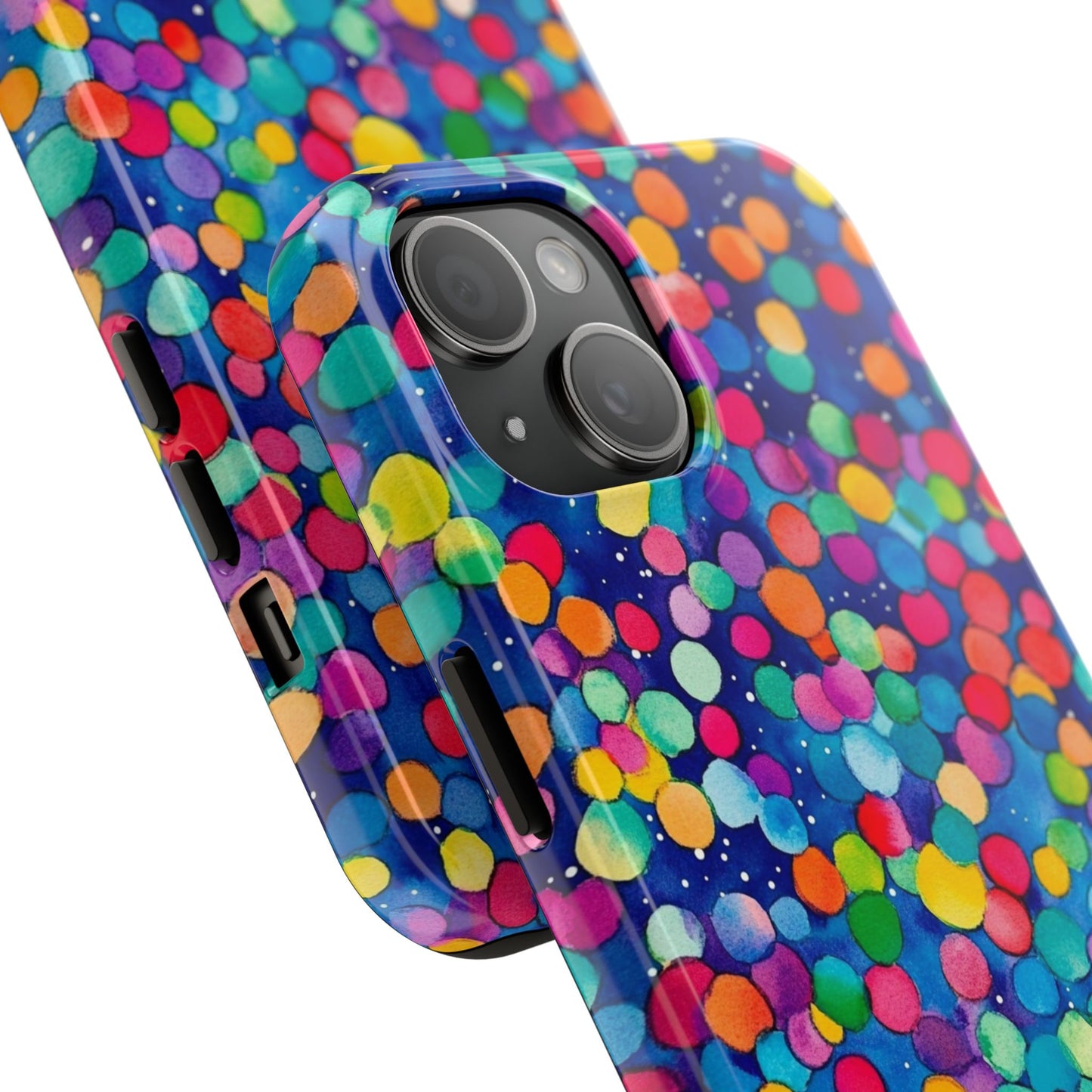 Trendy Spots | Colorful Blues Polka Dots