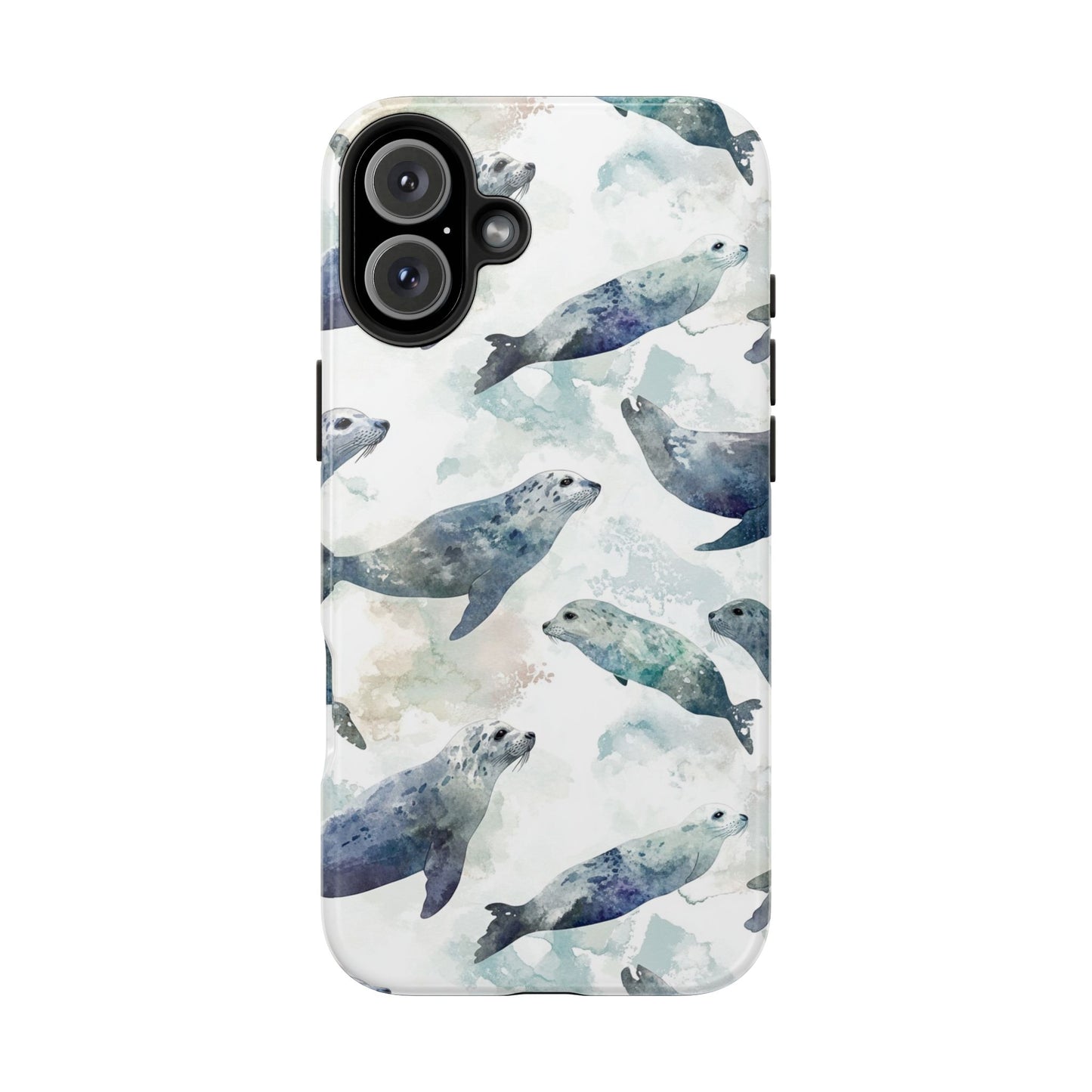 Animal Instinct | Watercolor Leopard Seals
