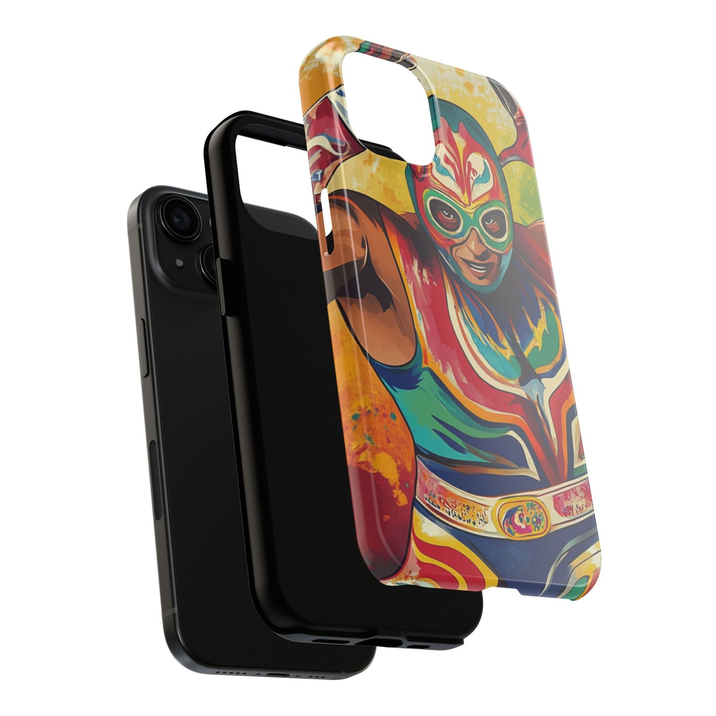 Mexicana de Corazon | Colorful Lucha Libre Wrestler