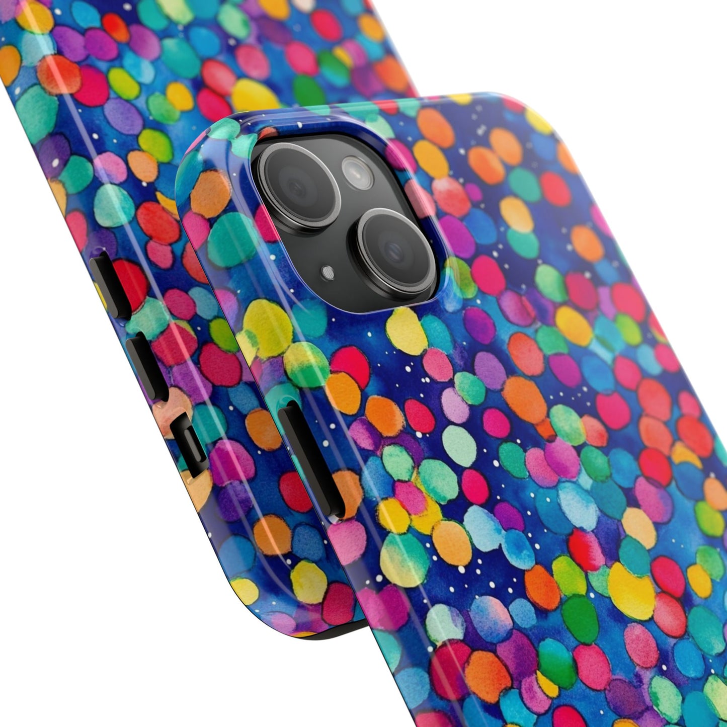 Trendy Spots | Colorful Blues Polka Dots