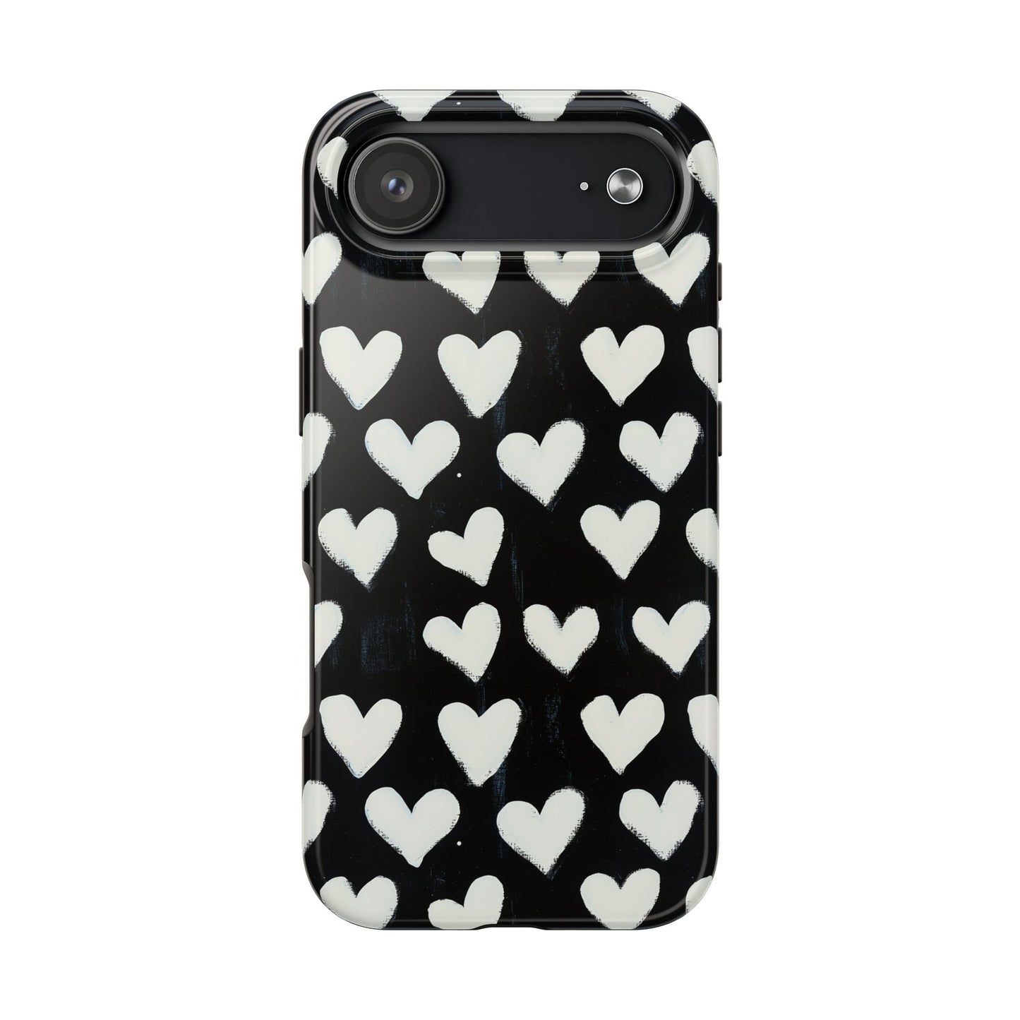 Love is in the Air | White Hearts on Black