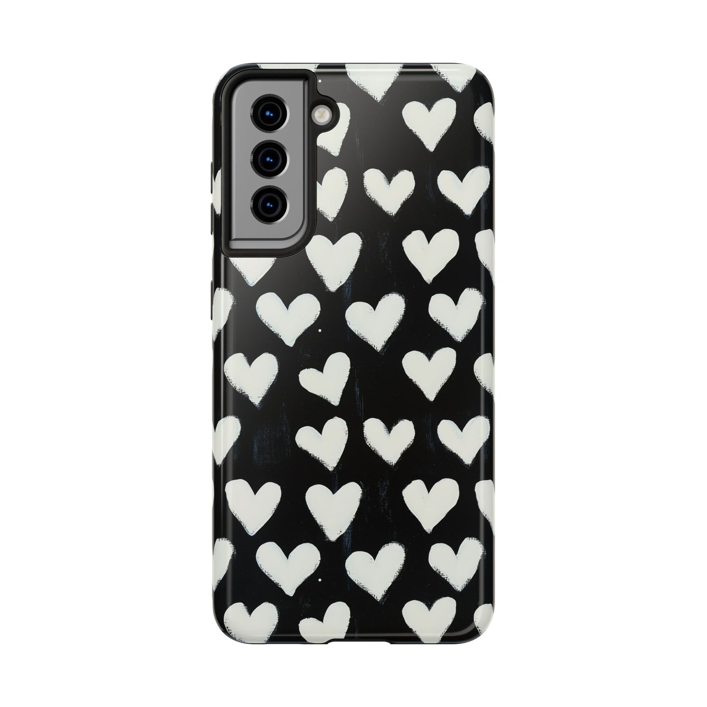 Love is in the Air | White Hearts on Black