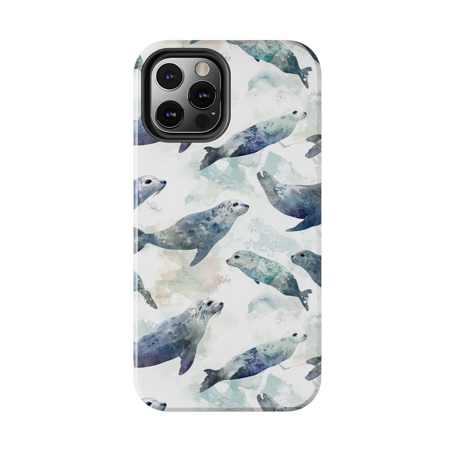 Animal Instinct | Watercolor Leopard Seals