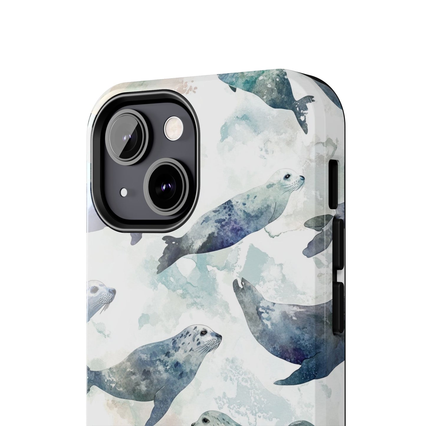 Animal Instinct | Watercolor Leopard Seals