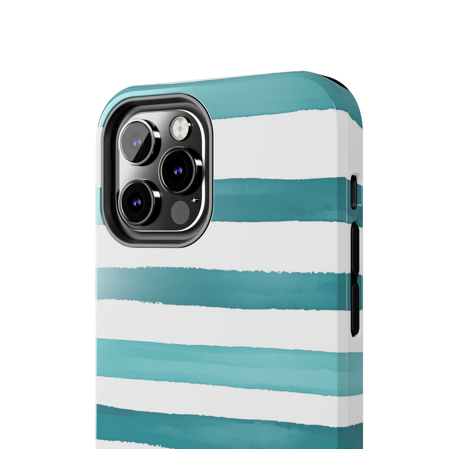 Vibrant Lines | Teal Ocean Stripes
