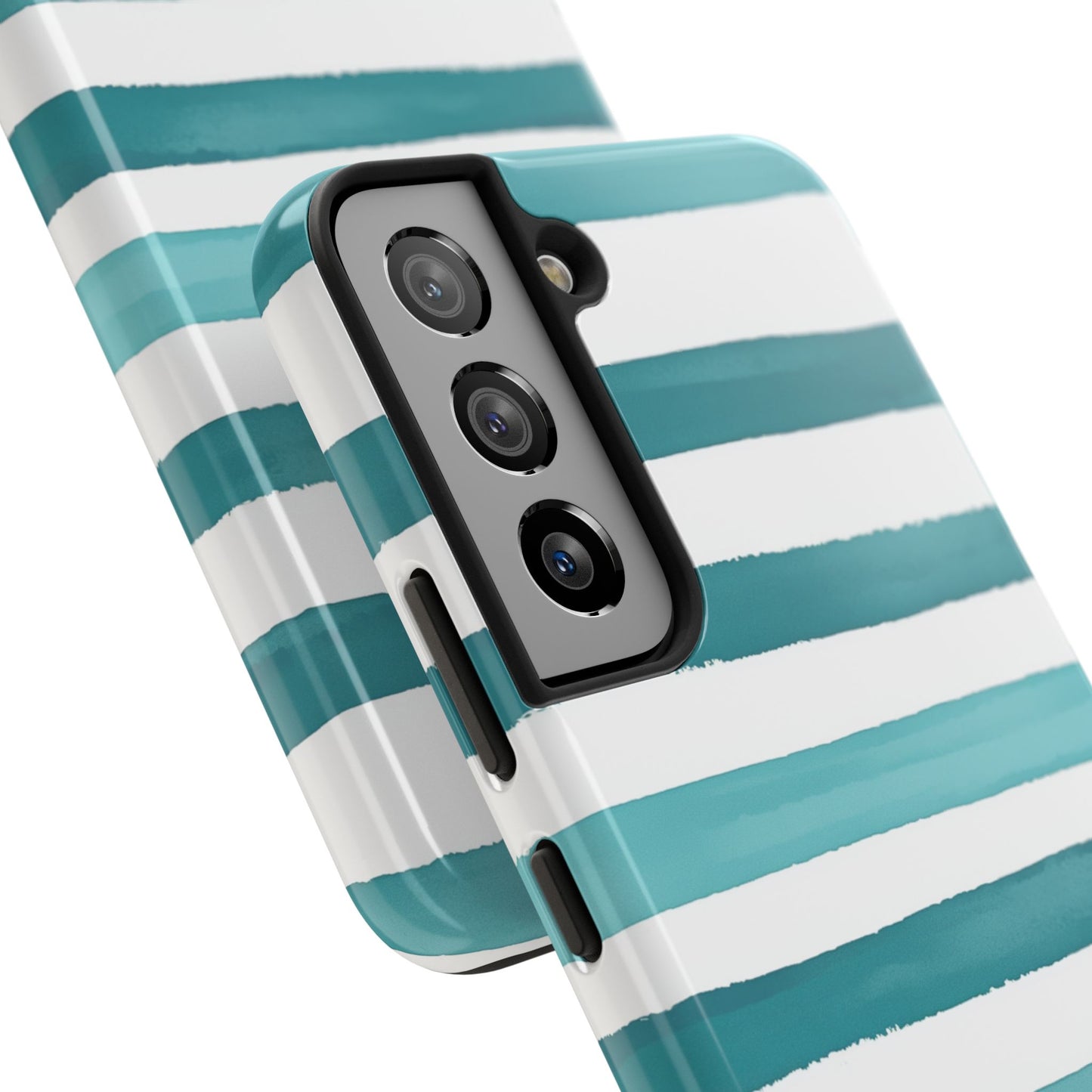 Vibrant Lines | Teal Ocean Stripes