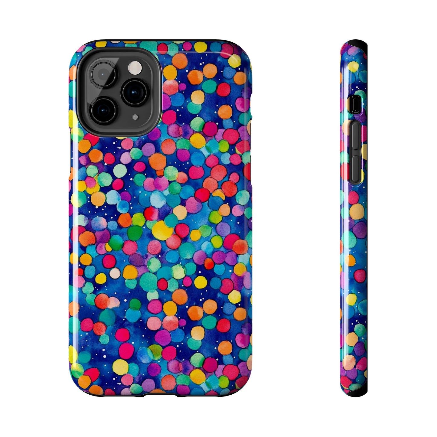 Trendy Spots | Colorful Blues Polka Dots