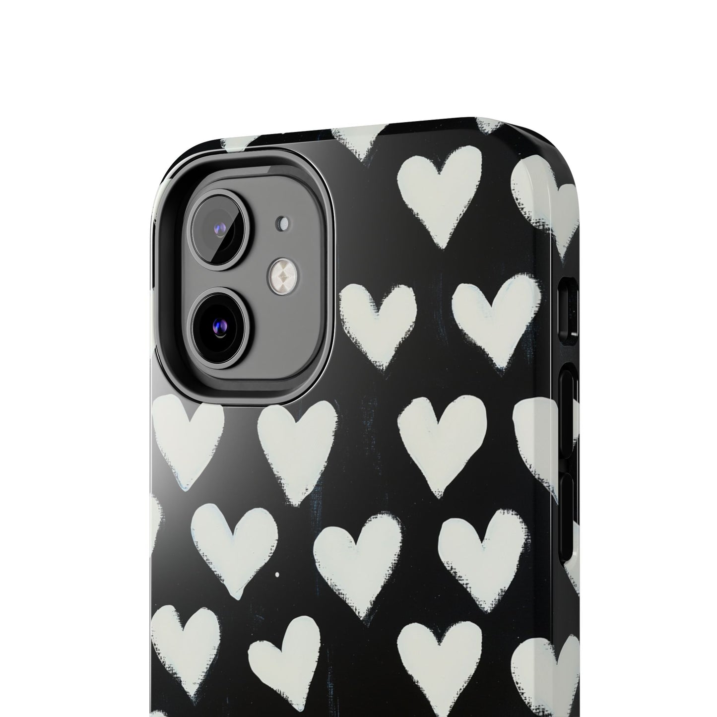 Love is in the Air | White Hearts on Black