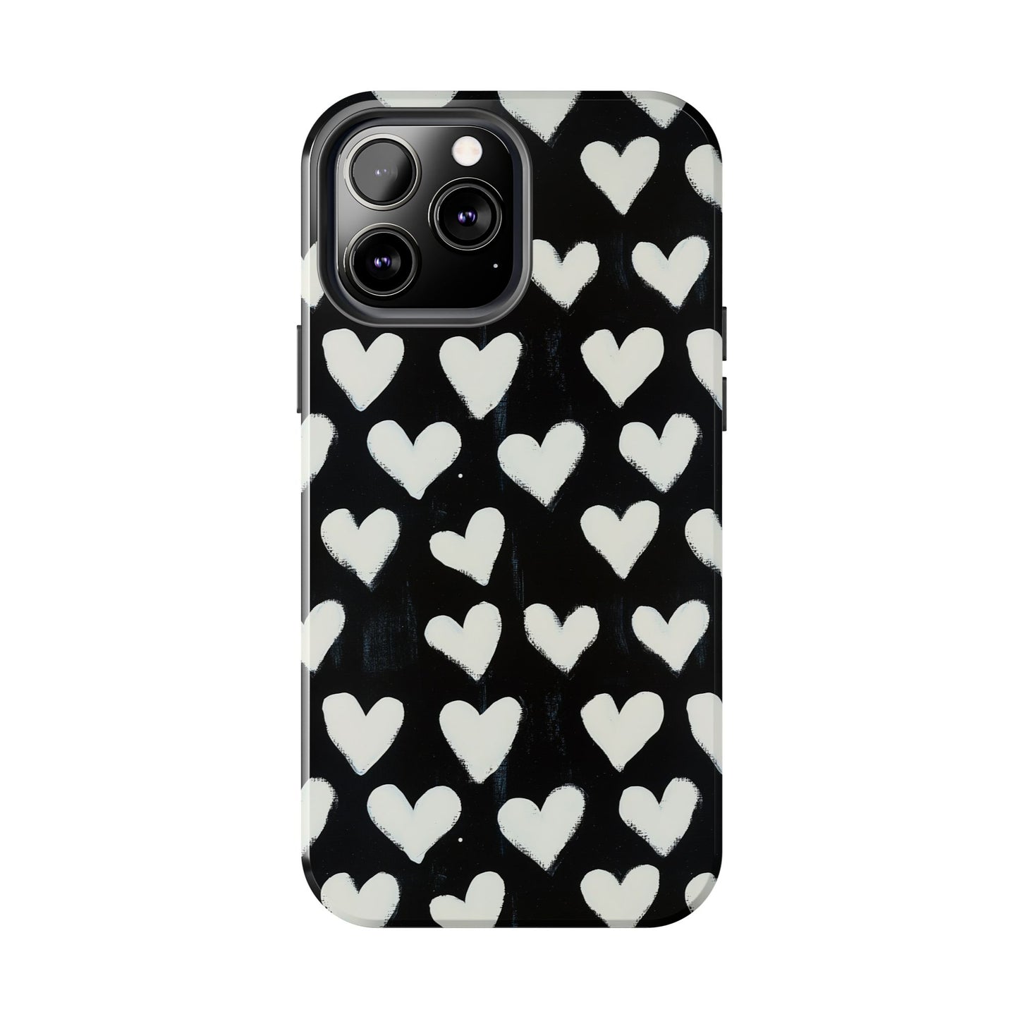 Love is in the Air | White Hearts on Black