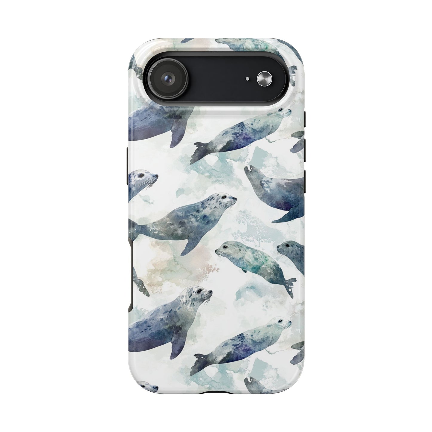 Animal Instinct | Watercolor Leopard Seals
