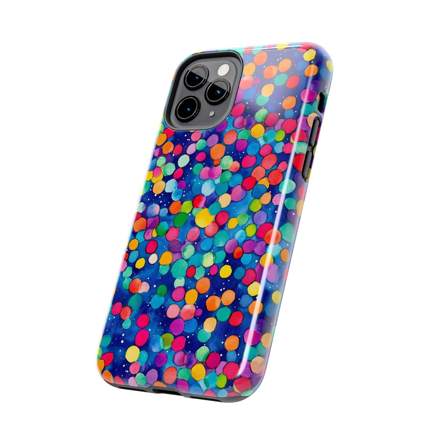Trendy Spots | Colorful Blues Polka Dots