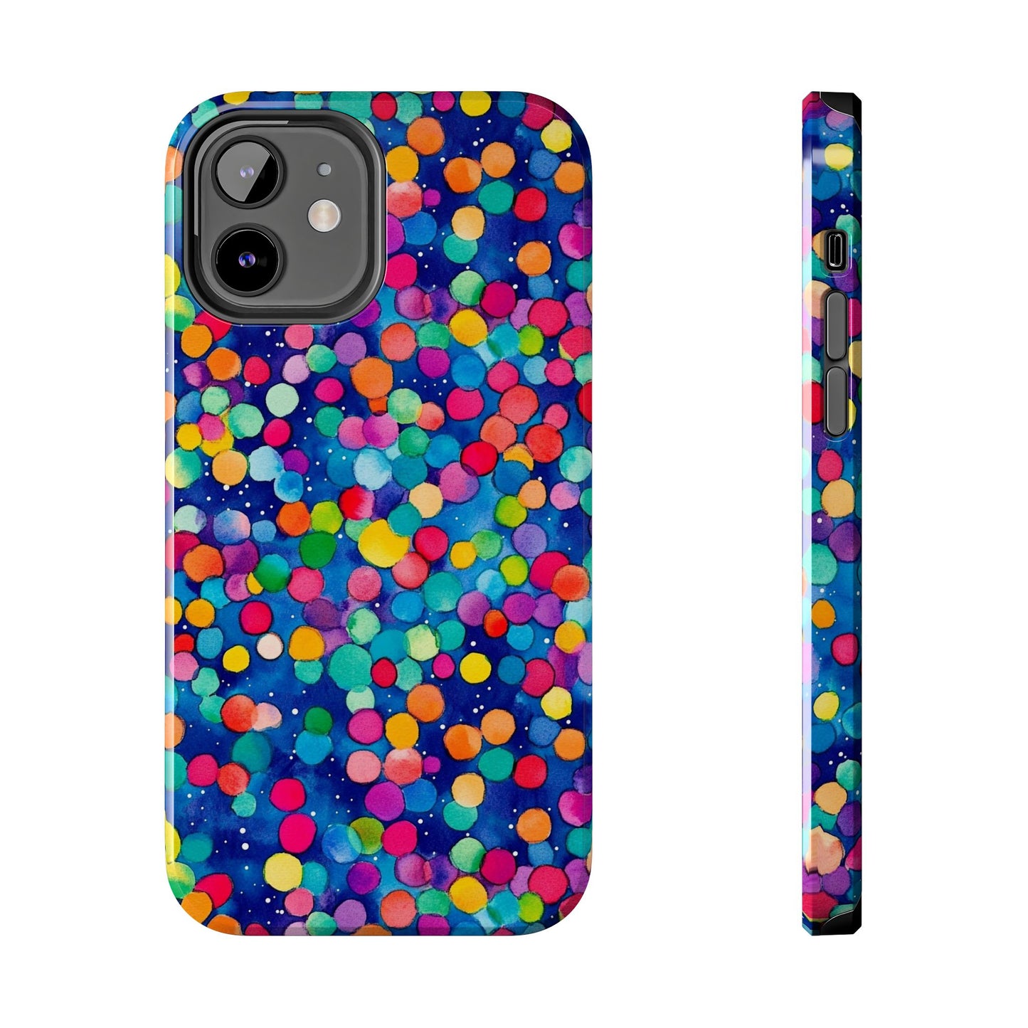 Trendy Spots | Colorful Blues Polka Dots