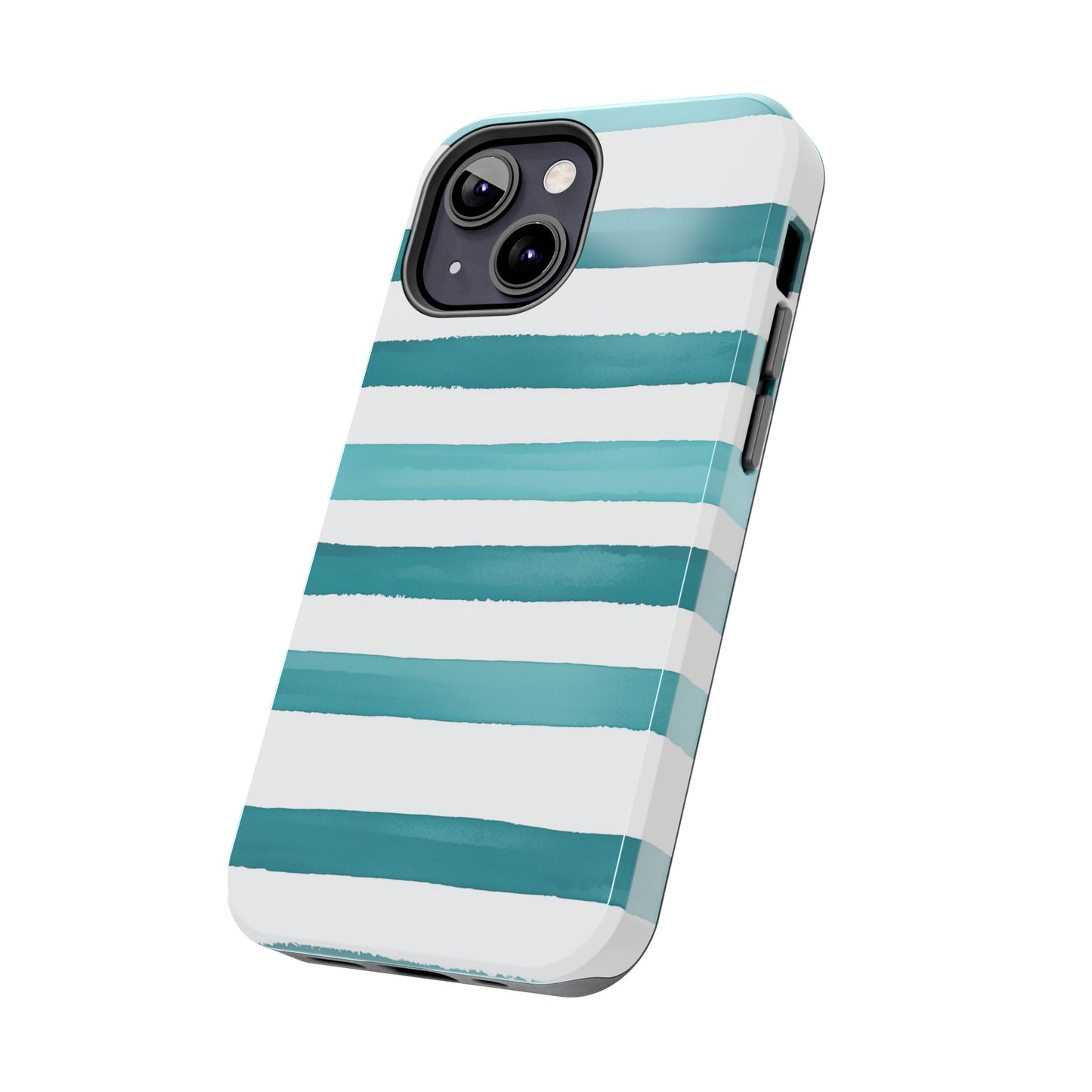 Vibrant Lines | Teal Ocean Stripes