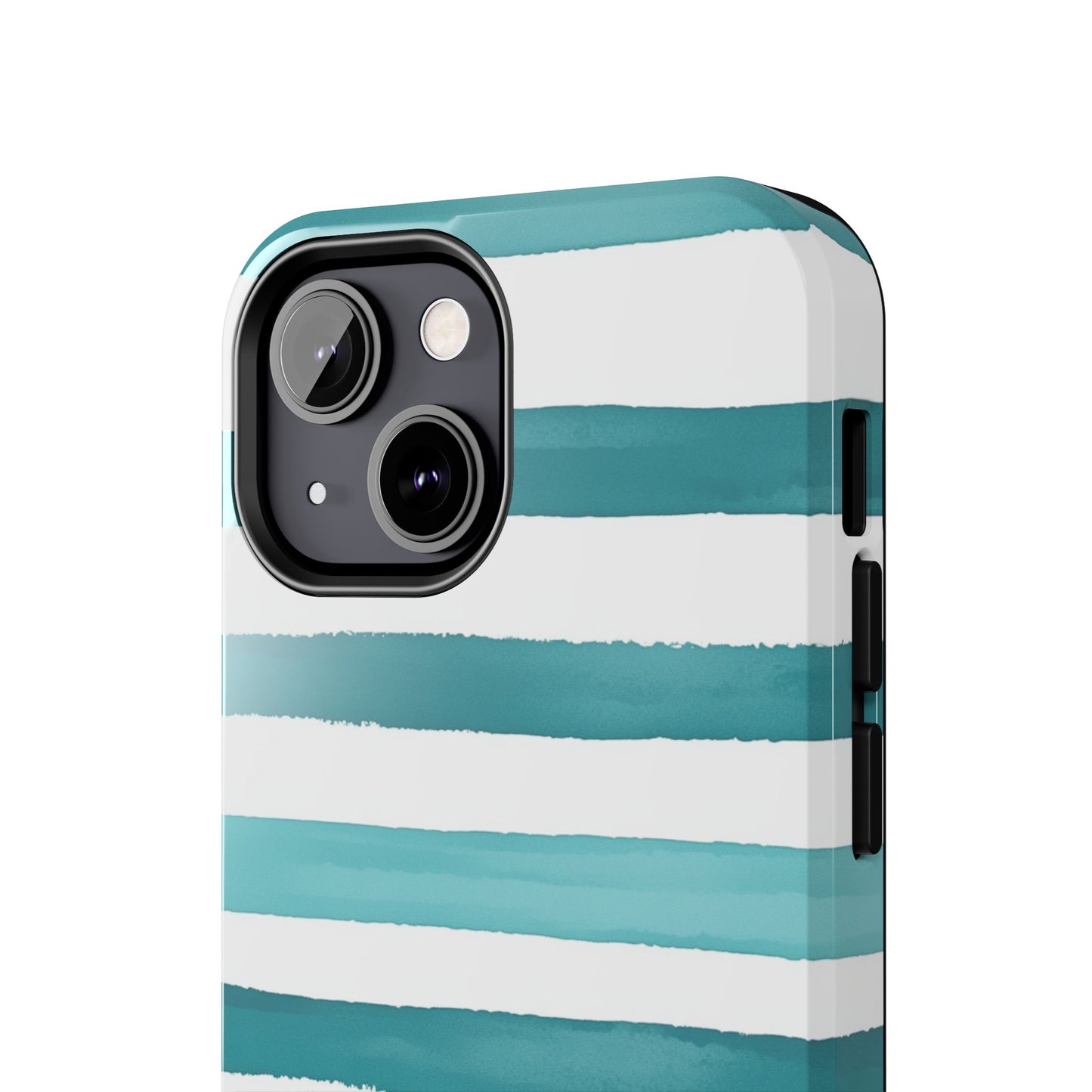 Vibrant Lines | Teal Ocean Stripes