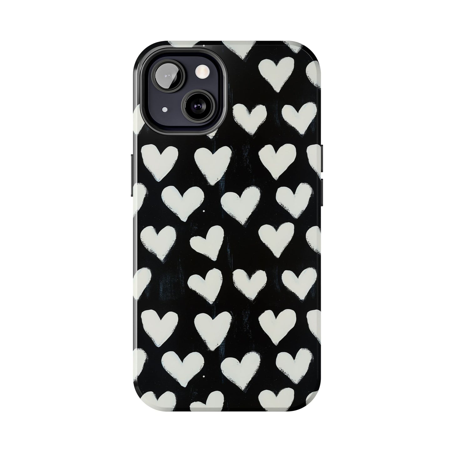 Love is in the Air | White Hearts on Black