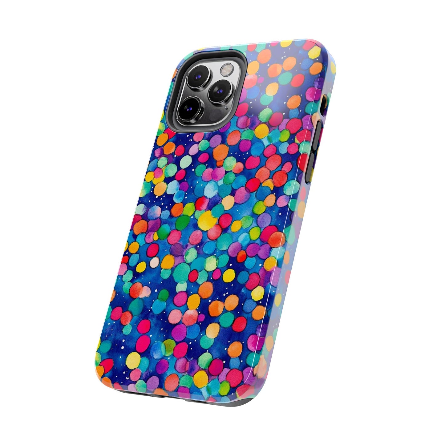 Trendy Spots | Colorful Blues Polka Dots