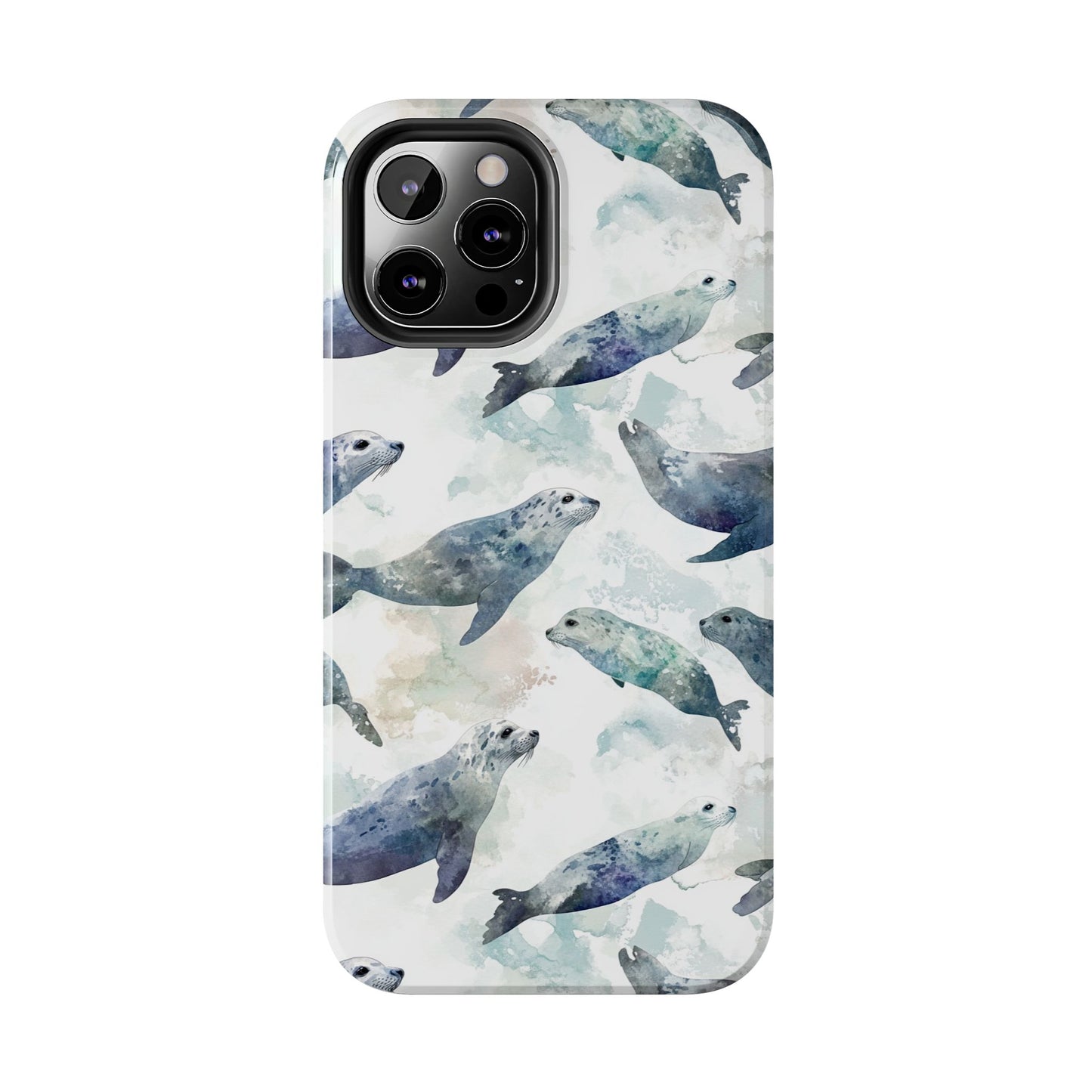 Animal Instinct | Watercolor Leopard Seals