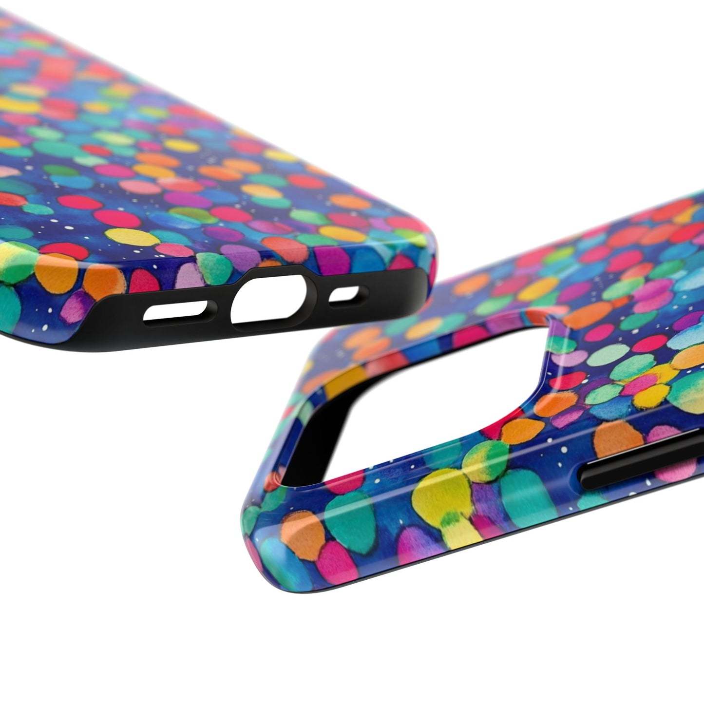 Trendy Spots | Colorful Blues Polka Dots