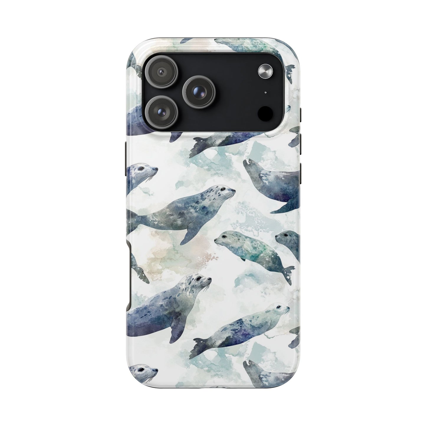 Animal Instinct | Watercolor Leopard Seals