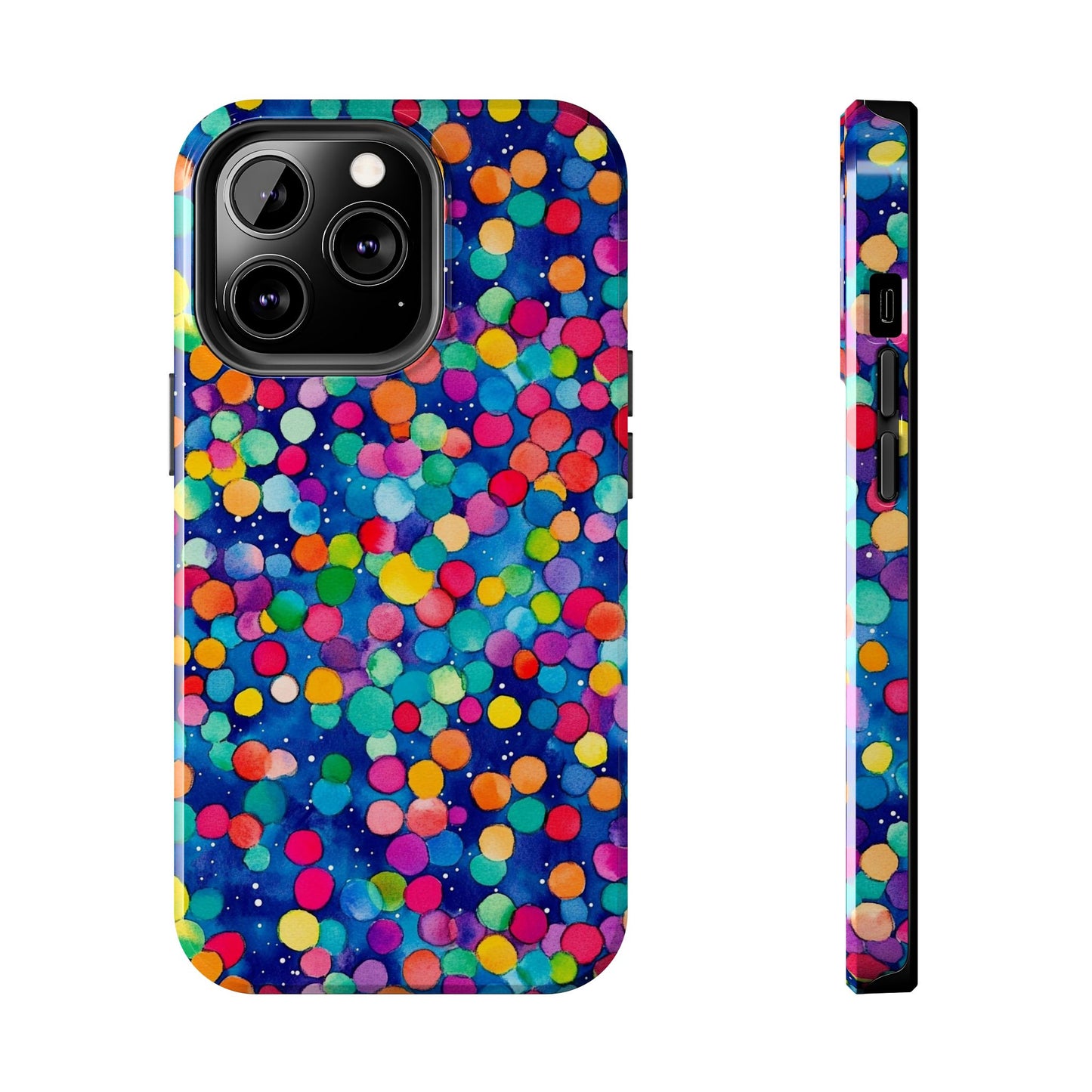 Trendy Spots | Colorful Blues Polka Dots