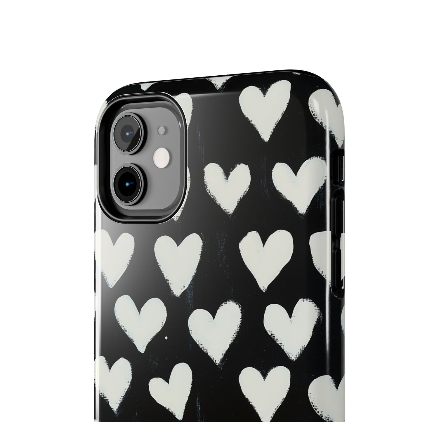 Love is in the Air | White Hearts on Black