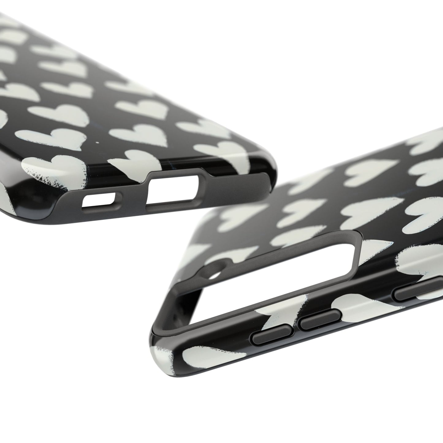 Love is in the Air | White Hearts on Black
